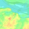 Kinzie topographic map, elevation, terrain