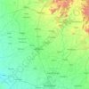 Mahesana topographic map, elevation, terrain