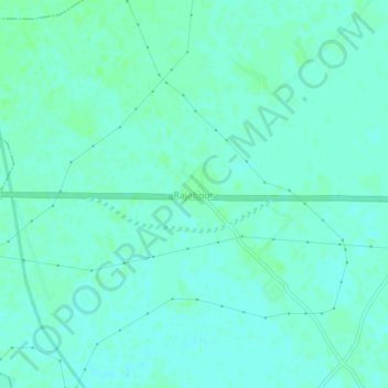Rajabpur topographic map, elevation, terrain
