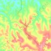 Damba topographic map, elevation, terrain