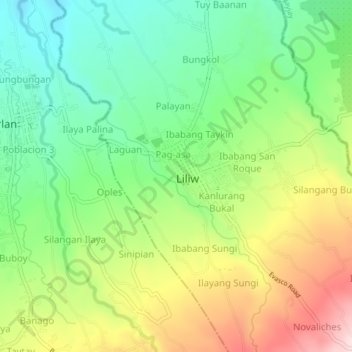 Masikap topographic map, elevation, terrain