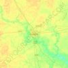 Raebareli topographic map, elevation, terrain