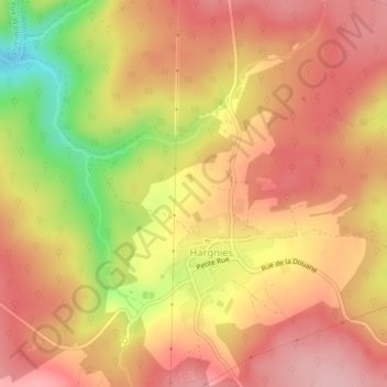 Luison topographic map, elevation, terrain