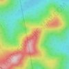 Caribou Mountain topographic map, elevation, terrain