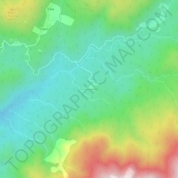 Vignalella topographic map, elevation, terrain