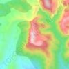 Ashapuri topographic map, elevation, terrain