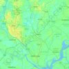 Demra topographic map, elevation, terrain