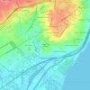 Clifton Park Manor topographic map, elevation, terrain