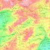 凉城县 topographic map, elevation, terrain