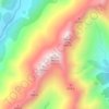 Mount Wilson topographic map, elevation, terrain