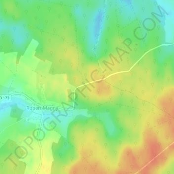 La Gruyère topographic map, elevation, terrain