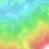 Le Villard topographic map, elevation, terrain