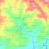 Luwanga topographic map, elevation, terrain