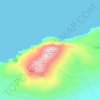 Knockmore topographic map, elevation, terrain
