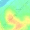 Abudama topographic map, elevation, terrain