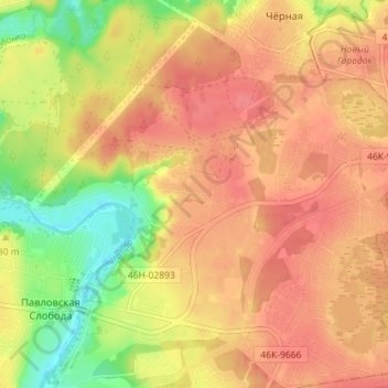 Лобаново topographic map, elevation, terrain