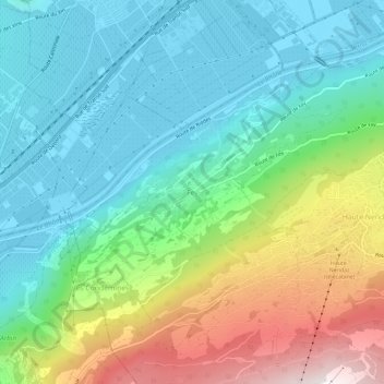 Fey topographic map, elevation, terrain