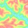 Gunner Pool Lake Dam topographic map, elevation, terrain