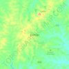 Korhogo topographic map, elevation, terrain