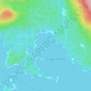 James Bay topographic map, elevation, terrain