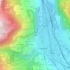 Les Paccots topographic map, elevation, terrain