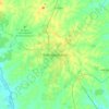 Yamoussoukro topographic map, elevation, terrain