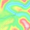 Tina Falls topographic map, elevation, terrain