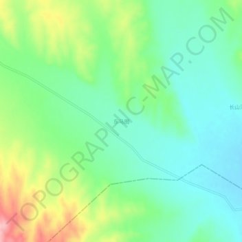 Dongmaquan topographic map, elevation, terrain