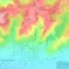 Et topographic map, elevation, terrain