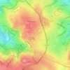 Gleadless Common topographic map, elevation, terrain