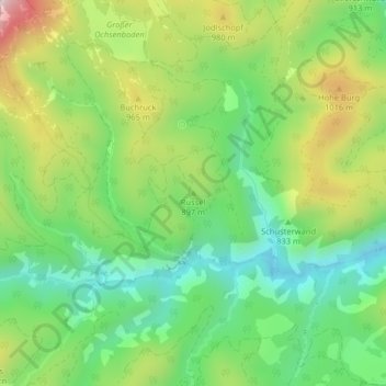 Rüssel topographic map, elevation, terrain