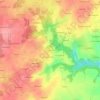 Les Poiriers topographic map, elevation, terrain