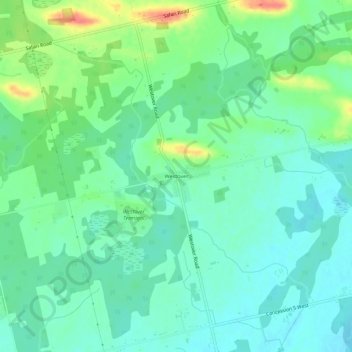 Westover topographic map, elevation, terrain