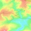 Solwezi topographic map, elevation, terrain
