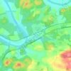 Strawberry Plains topographic map, elevation, terrain