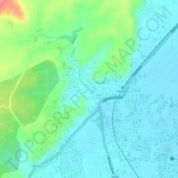 Mandore Garden topographic map, elevation, terrain