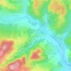 Gorna Krepost topographic map, elevation, terrain