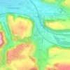 Ruffieu topographic map, elevation, terrain