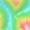 Col de la Forclaz topographic map, elevation, terrain