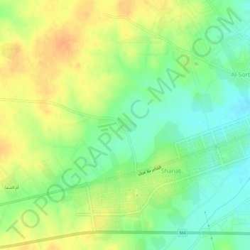 Каредж topographic map, elevation, terrain