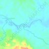 Pantai topographic map, elevation, terrain