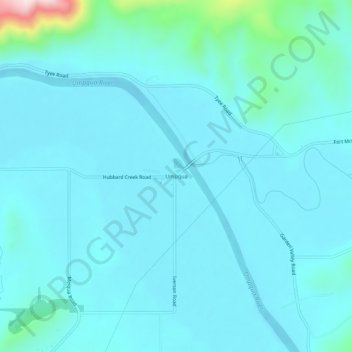 Umpqua topographic map, elevation, terrain