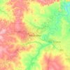 Kasaï-Oriental topographic map, elevation, terrain