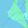 Sarasota Beach topographic map, elevation, terrain