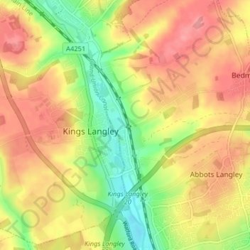 Primrosehill topographic map, elevation, terrain
