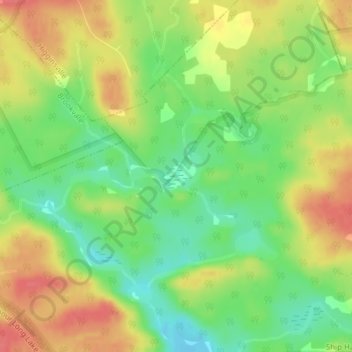Taylor Meadows topographic map, elevation, terrain