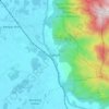 Kampar topographic map, elevation, terrain