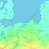 Caracol topographic map, elevation, terrain