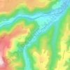 Peyrefite topographic map, elevation, terrain