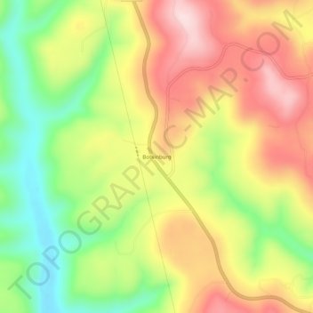 Botkinburg topographic map, elevation, terrain